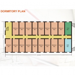 steel frame:dormitory building